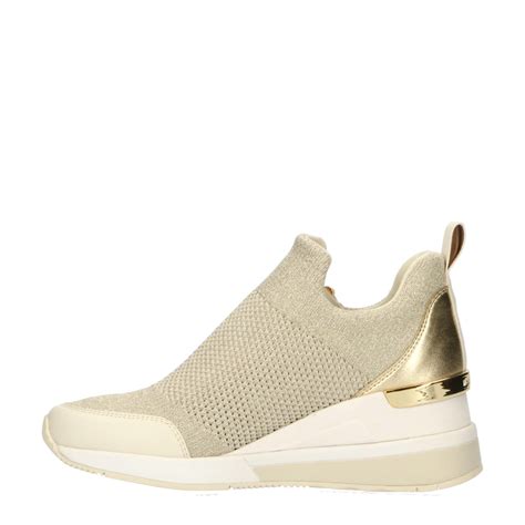 michael kors willis wedge trainer